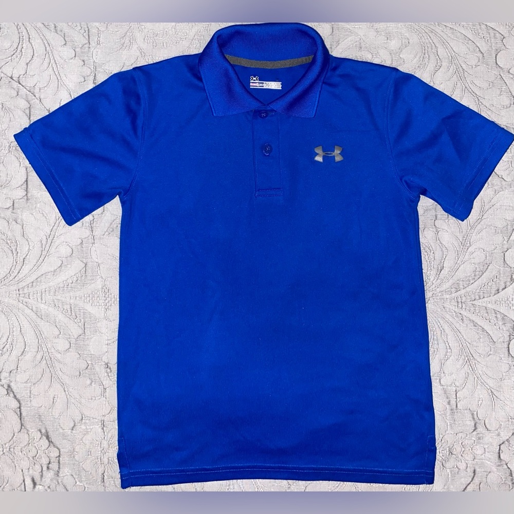 Boys Under Armour Size:7 Polo Shirt